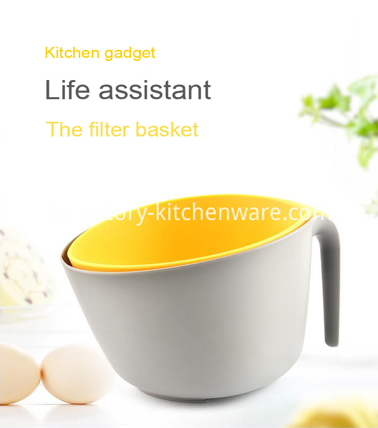 Doppelschicht-Gemüse-Obst-Wasch-Abtropfkorb Double Layer vegetable Fruit washing draining basket